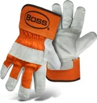 Boss Premium Work Gloves Double Leather Palm Medium. Fixed Price $6.40.