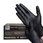 Gp Craft Black Nitrile Gloves Diamond Grip 8MIL Disposable Latex Free 1000/CASE. Fixed Price $119.99.