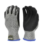 & F 22600 Cutshield Slash Resistant Gloves, Rubber Coated, Grey, 1 Pair. Fixed Price $11.99.
