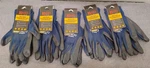 5 Pk Kinco 1890-M Gray/navy Blue High-dexterity Nylon Men's Work Gloves Medium. Fixed Price $24.99.