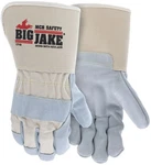 Mcr Big Jake Series Premium Leather Palm 4.5" Rubberized Safety Cuff Work Glove. Fixed Price $21.99.