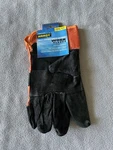 Hardy Split Leather Safety Work Gloves Black Orange One Size Fits All 67440. Fixed Price $11.48.