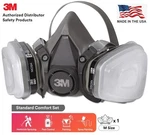 3M 7 1 Reusable Half Respirator Facepiece Gas Mask Spraying Painting Med. Fixed Price $44.99.
