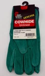 Midwest Quality Cowhide Leather Work Gloves, Blue Green Teal, Lady, 8. Fixed Price $12.00.