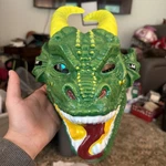 Monster Jam Truck Green Dragon Mask Plastic Costume Field Motorsports 2018. Fixed Price $9.35.