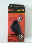 Kinco Disposable Nitrile 40 Count Black Large Gloves 5 Mil. Fixed Price $18.00.