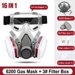6200 Safety Half Face 16 Gas Mask Chemical Vapor Paint Spray Respirator Set. Fixed Price $16.99.