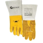 Premium Welding Gloves, Grain Cowhide, Large, Gold Ors Nasco Best Welds 850GC. Fixed Price $41.20.