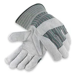 Galeton Heavy Shoulder Leather Palm Gloves Safety Cuff Green Stripe 12 Pack 2114. Fixed Price $83.61.