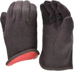 & 4414L-DZ Brown Jersey Winter Work Gloves With Red Fleece Lining Large. Fixed Price $27.80.