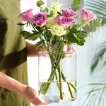 Clear Vases For Centerpieces, 9 Inch Large Bouquet, Glasses Home. Fixed Price $27.99.