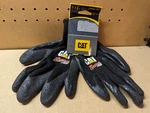 Caterpillar Boss Racing Knit Latex Wrist Cuff Coated Gloves New. Fixed Price $8.88.