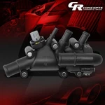 Black Engine Coolant Thermostat Housing W/temp Sensor Gasket For 01-04 Ka/fiesta. Fixed Price $16.22.