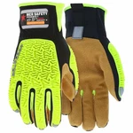 Mcr Safety PD5931L Predator Mechanics Gloves, Leather Palm, Spandex Back,. Fixed Price $39.95.