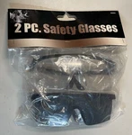 Trades Pro 2PC Safety Glasses (clear & Black). Fixed Price $14.99.