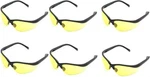 Uv Protection Adjustable Safety Glasses With Yellow Tint, 7821 (6 Pack). Fixed Price $27.55.