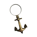 Hand Held Brass Anchor Magnifying Glass Reading Lens Magnifier Office Desk Decor. Fixed Price $24.55.