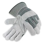 Galeton 2114-L Heavy Shoulder Leather Palm Gloves Safety Cuff Large Green Stripe. Fixed Price $73.56.