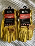 2 Pair Kinco 90W-M Unlined Premium Grain Deerskin Leather Driver Women's Glove. Fixed Price $50.00.