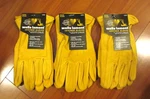 Lot Of 3 Wells Lamont Heavy Duty Leather Work Gloves Premium Cowhide - All Size. Fixed Price $37.59.