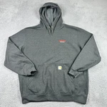Carhartt Loose Fit Hoodie Mens Xl Gray Michels Pipeline Embroidered K121. Fixed Price $29.71.