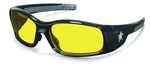 2 Pair / Crews Swagger Safety Glasses Work Z87+ SR114 Black Frame Amber Lense. Fixed Price $16.98.