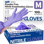 Nitrile Exam Gloves, Powder-free Latex-free Food Safe Cleaning First Aid Disposa. Fixed Price $12.99.