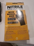 2 Pairs Large Reusable Breathable Utility Gloves - Working Auto Nitrile Coated. Fixed Price $10.00.
