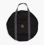 Barebones Living Fire Pit Grill Grate Carry Round Bag Black Leather Tag Zippered. Fixed Price $22.79.