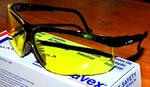 Uvex S3202 Genesis Safety Eyewear Black Frame Amber Md Ultradura Hardcoat Len Us. Fixed Price $32.95.