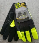 Cat High Visibility Padded Palm Utility Gloves Large Size. Fixed Price $15.99.