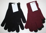 West Loop (2-PACK) Womens Black & Burgundy Red Knit Texting Gloves Os Nwt. Fixed Price $12.95.