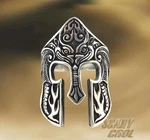New Spartan Helmet Mask Warrior Trojan Mens Gothic Biker Ring. Fixed Price $11.95.