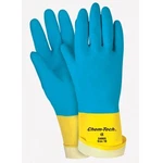 Memphis 5409S Blue Neoprene On Yellow Latex Flock Lined Glove, Size (12 Pair). Fixed Price $32.20.