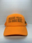 Orange Foam Mesh Trucker Hat From Brand Makers/ Miami Heat, Florida Beat. Fixed Price $13.29.
