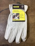 Stanley Nos Pigskin Drivers Gloves White Gray Size Large Keystone Thumb. Fixed Price $14.95.