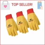 Wells Lamont Polyester Cotton Chore Gloves, Standard Weight, One Size, 3 Pac. Fixed Price $14.46.