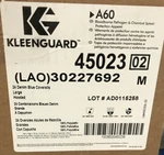 Kimberly-clark 45023 A60 Denim Blue Coveralls, Large, Hood CS/24. Fixed Price $78.00.