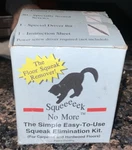 Vintage Squeeeeek No More Kit Eliminates Floor Squeaks Quickly & Permanently. Fixed Price $20.00.