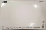*50-PIECES* 3M Tie-on Surgical Mask EN14683 Type Iir W/face Shield Green 1835FS. Fixed Price $59.99.