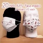 Hello Kitty Face Lot 20 Pieces Disposable Reusable Masks New Sealed Sanrio. Fixed Price $10.95.