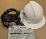 Msa V-gard Slotted Full-brim Hat With Suspension Medium-white. Fixed Price $19.95.