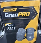 Grenpro Gray Knee Pads Hard Shell Waterproof Pp Eva Foam Adults Reinforced. Fixed Price $17.95.