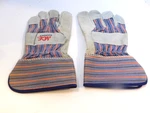 *ace Hardware Mens Leather & Canvas Work Gloves Unlined Long Wearing Size Large. Fixed Price $8.49.