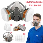 17 IN1 Half Gas Mask Facepiece Spray Painting Respirator Safety Suit 6200. Fixed Price $10.98.