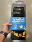 Brand New Wells Lamont Hydrahyde Leather Work Gloves - 3 Pair Pack Size Medium. Fixed Price $29.99.