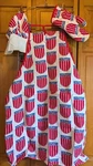 Vintage Dr Pepper Cloth Apron Oven Glove Chef's Hat And Cooking Utensils Promo. Fixed Price $99.99.