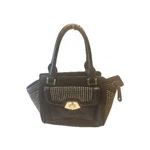 Nine West Leather Black Purse With Pink Flowal Inner Liner. Fixed Price $6.52.