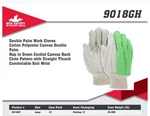 Mcr Safety 12 Pack Double Palm Work Gloves Cotton Polyester Canvas Size 9018GH. Fixed Price $12.99.