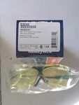 Uvex S3242 Genesis Safety Glasses, Blue Frame, Amber Lens, Ultra-dura Anti-scra. Fixed Price $7.25.